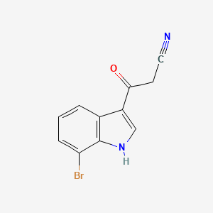 molecular formula C11H7BrN2O B1390357 3-(7-bromo-1H-indol-3-yl)-3-oxopropanenitrile CAS No. 1171917-33-1