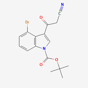1-Boc-4-bromo-3-cyanoacetylindole
