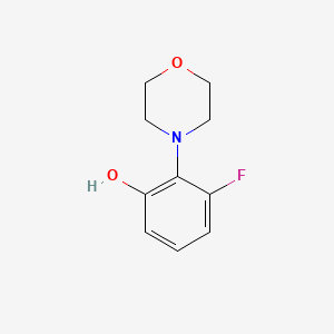 3-Fluoro-2-morpholinophenol