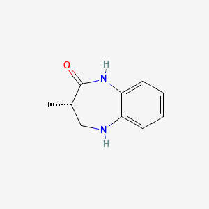 molecular formula C10H12N2O B13903631 (S)-3-Methyl-1,3,4,5-tetrahydro-2H-benzo[b][1,4]diazepin-2-one 
