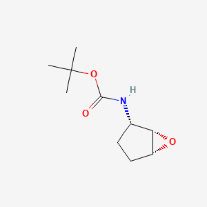 molecular formula C10H17NO3 B13903638 tert-butyl ((1S,2S,5R)-6-oxabicyclo[3.1.0]hexan-2-yl)carbamate 