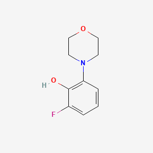 molecular formula C10H12FNO2 B1390366 2-Fluoro-6-morpholinophenol CAS No. 1171917-96-6