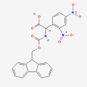 molecular formula C23H17N3O8 B1390369 Fmoc-2,4-dinitro-DL-phenylglycine CAS No. 1219389-84-0