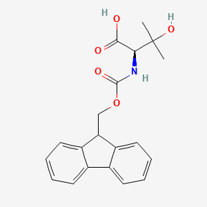 molecular formula C20H21NO5 B1390374 (R)-2-((((9H-Fluoren-9-yl)methoxy)carbonyl)amino)-3-hydroxy-3-methylbutanoic acid CAS No. 884880-39-1