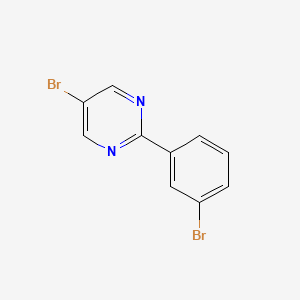 molecular formula C10H6Br2N2 B13903752 5-Bromo-2-(3-bromophenyl)pyrimidine 