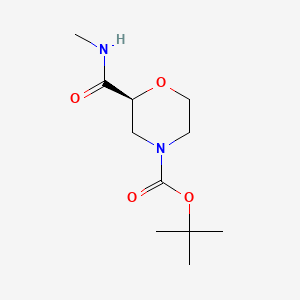 molecular formula C11H20N2O4 B13903766 Tert-butyl (2S)-2-(methylcarbamoyl)morpholine-4-carboxylate 