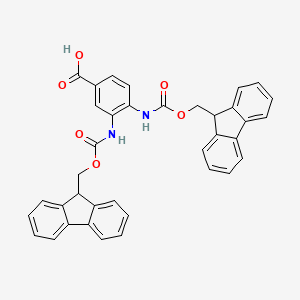 molecular formula C37H28N2O6 B1390381 Di-Fmoc-3,4-diaminobenzoic acid CAS No. 345958-22-7