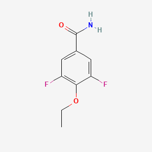 molecular formula C9H9F2NO2 B1390386 4-Ethoxy-3,5-difluorobenzamide CAS No. 1017779-23-5