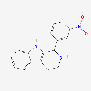 molecular formula C17H15N3O2 B13903882 1-(3-nitrophenyl)-2,3,4,9-tetrahydro-1H-beta-carboline 