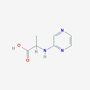 molecular formula C7H9N3O2 B13903897 N-Pyrazin-2-ylalanine CAS No. 87831-85-4