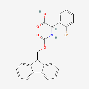 molecular formula C23H18BrNO4 B1390398 Fmoc-DL-(2-bromophenyl)glycine CAS No. 1219346-87-8