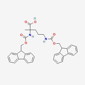molecular formula C36H34N2O6 B1390399 Di-Fmoc-alpha-methyl-DL-ornithine CAS No. 1219207-80-3