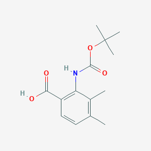 molecular formula C14H19NO4 B1390401 Boc-2-amino-3,4-dimethylbenzoic acid CAS No. 1185295-87-7