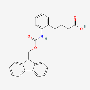 molecular formula C25H23NO4 B1390406 Fmoc-4-(2-aminophenyl)butanoic acid CAS No. 1185301-18-1