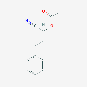 molecular formula C12H13NO2 B13904078 [(1R)-1-cyano-3-phenyl-propyl] acetate 