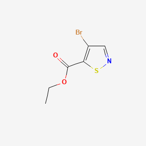 molecular formula C6H6BrNO2S B13904085 Ethyl 4-bromoisothiazole-5-carboxylate 