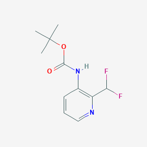 molecular formula C11H14F2N2O2 B13904301 tert-Butyl (2-(difluoromethyl)pyridin-3-yl)carbamate 