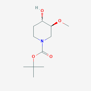 molecular formula C11H21NO4 B13904318 tert-butyl (3S,4S)-4-hydroxy-3-methoxy-piperidine-1-carboxylate 
