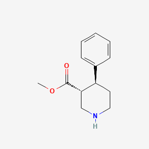 molecular formula C13H17NO2 B13904347 methyl (3R,4S)-4-phenylpiperidine-3-carboxylate 