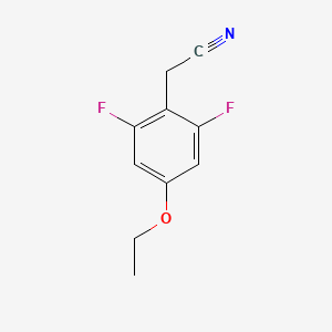 molecular formula C10H9F2NO B1390435 4-Ethoxy-2,6-difluorophenylacetonitrile CAS No. 1017779-53-1