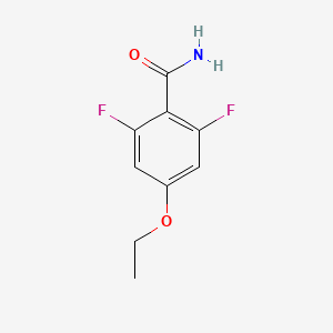 molecular formula C9H9F2NO2 B1390440 4-Ethoxy-2,6-difluorobenzamide CAS No. 916483-57-3