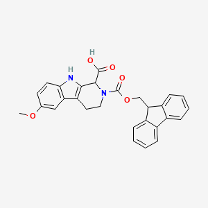 molecular formula C28H24N2O5 B1390441 Fmoc-DL-6-methoxy-1,2,3,4-tetrahydronorharman-1-carboxylic acid CAS No. 1219416-81-5