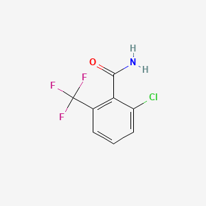 molecular formula C8H5ClF3NO B1390445 2-Chloro-6-(trifluoromethyl)benzamide CAS No. 916420-45-6