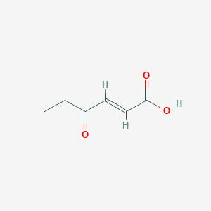 molecular formula C6H8O3 B13904454 (E)-4-oxohex-2-enoic acid 