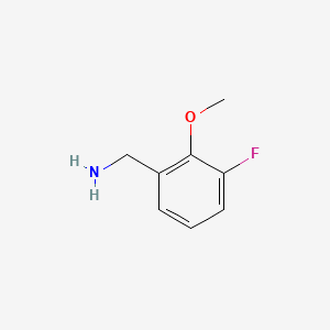 molecular formula C8H10FNO B1390447 3-Fluoro-2-methoxybenzylamine CAS No. 916420-49-0