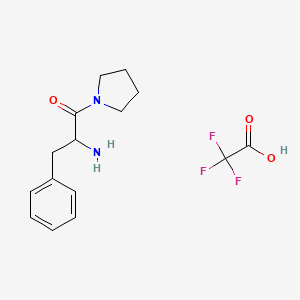 molecular formula C15H19F3N2O3 B13904480 2-Amino-3-phenyl-1-pyrrolidin-1-ylpropan-1-one;2,2,2-trifluoroacetic acid 