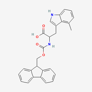 molecular formula C27H24N2O4 B1390449 Fmoc-4-methyl-DL-tryptophan CAS No. 1219279-39-6