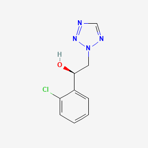 molecular formula C9H9ClN4O B13904493 (R)-1-(2-chlorophenyl)-2-(1,2,3,4-tetrazol-2-yl)ethan-1-ol CAS No. 1259059-77-2