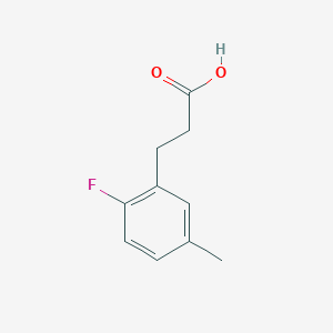 molecular formula C10H11FO2 B1390450 3-(2-Fluoro-5-methylphenyl)propionic acid CAS No. 881189-60-2