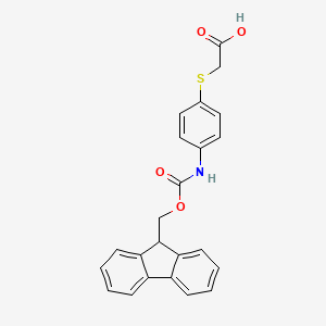 molecular formula C23H19NO4S B1390451 N-FMOC-2-(4-aminophenylthio)acetic acid CAS No. 1185301-10-3