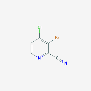 molecular formula C6H2BrClN2 B13904563 3-Bromo-4-chloropicolinonitrile 