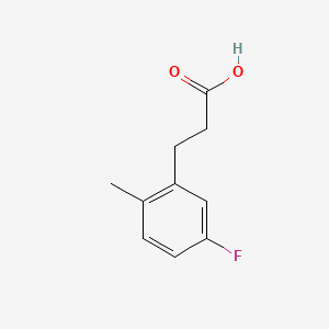 molecular formula C10H11FO2 B1390457 3-(5-氟-2-甲基苯基)丙酸 CAS No. 137466-13-8