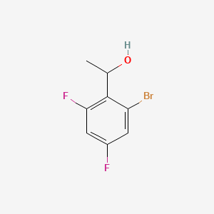 molecular formula C8H7BrF2O B13904605 1-(2-Bromo-4,6-difluorophenyl)ethan-1-OL 