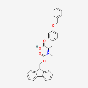 molecular formula C32H29NO5 B1390462 Fmoc-Nalpha-methyl-O-benzyl-D-tyrosine CAS No. 1354485-25-8