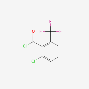 molecular formula C8H3Cl2F3O B1390465 2-Chloro-6-(trifluoromethyl)benzoyl chloride CAS No. 916420-44-5