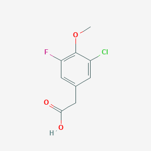molecular formula C9H8ClFO3 B1390466 3-Chloro-5-fluoro-4-methoxyphenylacetic acid CAS No. 1000544-65-9
