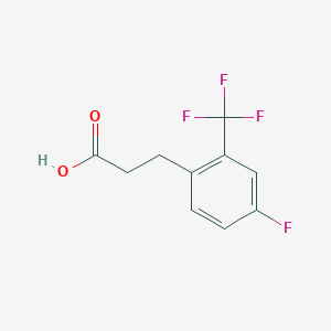 molecular formula C10H8F4O2 B1390469 3-[4-Fluoro-2-(trifluoromethyl)phenyl]propionic acid CAS No. 916420-73-0