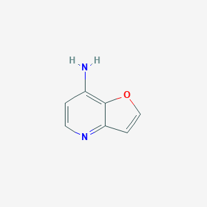 molecular formula C7H6N2O B1390470 Furo[3,2-b]pyridin-7-amine CAS No. 1186310-74-6