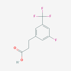 molecular formula C10H8F4O2 B1390473 3-[3-Fluoro-5-(trifluoromethyl)phenyl]propionic acid CAS No. 916420-41-2