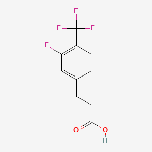 molecular formula C10H8F4O2 B1390474 3-[3-Fluoro-4-(trifluoromethyl)phenyl]propionic acid CAS No. 916420-40-1
