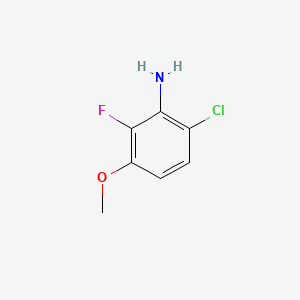 molecular formula C7H7ClFNO B1390477 6-Chloro-2-fluoro-3-methoxyaniline CAS No. 1017777-77-3