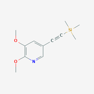 2,3-Dimethoxy-5-((trimethylsilyl)ethynyl)pyridine