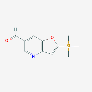 2-(Trimethylsilyl)furo[3,2-b]pyridine-6-carbaldehyde