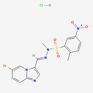 molecular formula C16H15BrClN5O4S B1390485 PIK-75 Hydrochloride CAS No. 1462995-14-7