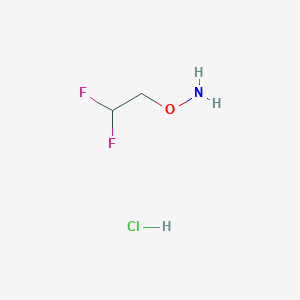 molecular formula C2H6ClF2NO B1390486 O-(2,2-Difluoroethyl)hydroxylamine hydrochloride CAS No. 1010097-82-1