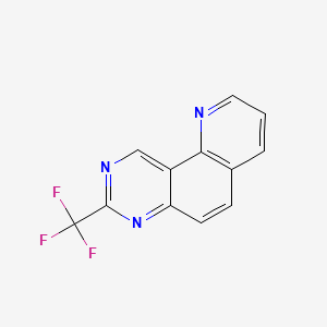 molecular formula C12H6F3N3 B13904898 8-(Trifluoromethyl)pyrido[2,3-f]quinazoline 